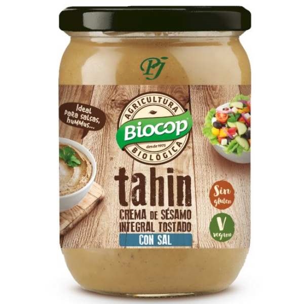 Tahin Integral Tostado Con Sal 500Gr - Biocop